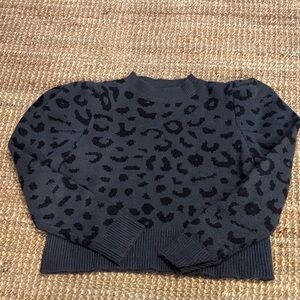 OAK + FORT Black Patterned Sweater